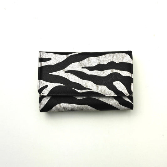 Trendige Geldbörse mit animalprint in Zebra