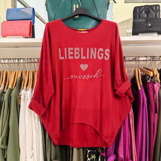 Oversized Shirt "Lieblings Mensch“