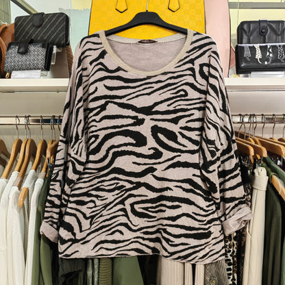 Langarm-Shirt mit Zebra-Muster