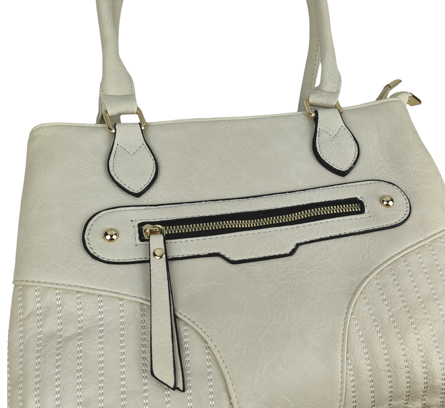 Beige Handtasche