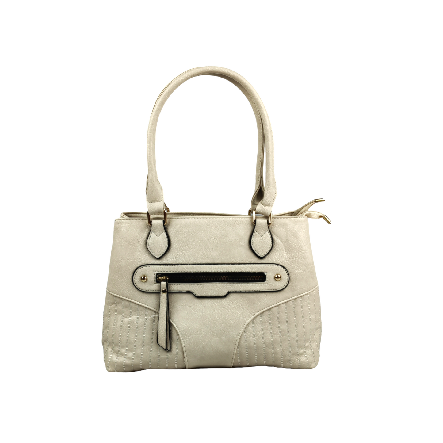 Beige Handtasche