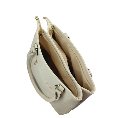 Beige Handtasche